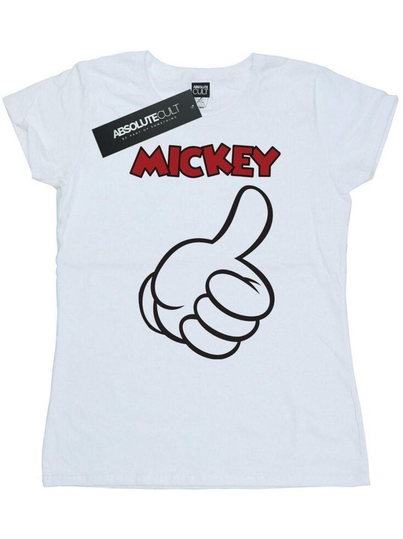 Disney - T-shirt MICKEY MOUSE THUMBS UP Blanc - Kiabi