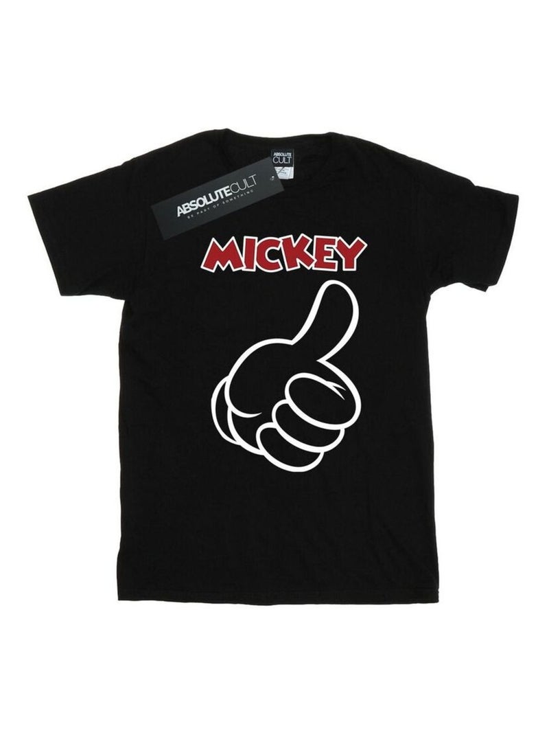 Disney - T-shirt MICKEY MOUSE THUMBS UP Noir - Kiabi