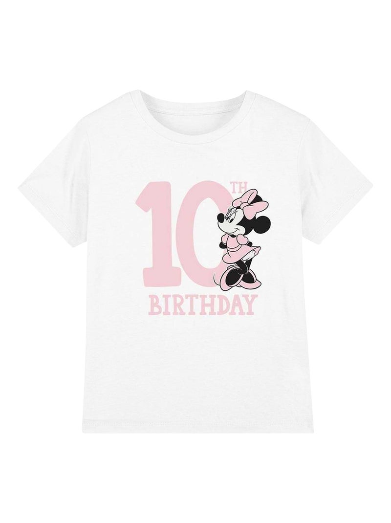 Disney - T-shirt MINNIE MOUSE Blanc - Kiabi