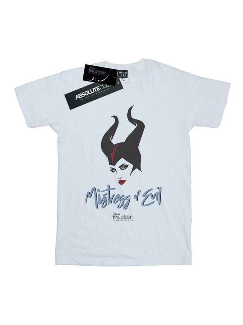 Disney - T-shirt MISTRESS OF EVIL Blanc - Kiabi