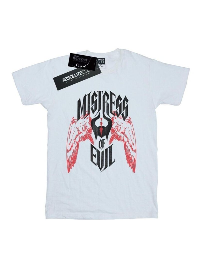 Disney - T-shirt MISTRESS OF EVIL Blanc - Kiabi