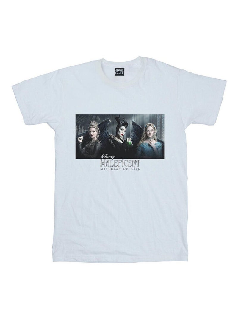 Disney - T-shirt MISTRESS OF EVIL Blanc - Kiabi