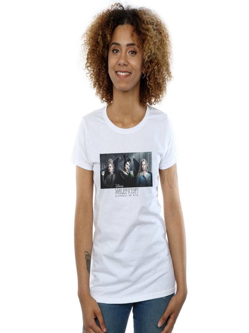 Disney - T-shirt MISTRESS OF EVIL Blanc - Kiabi