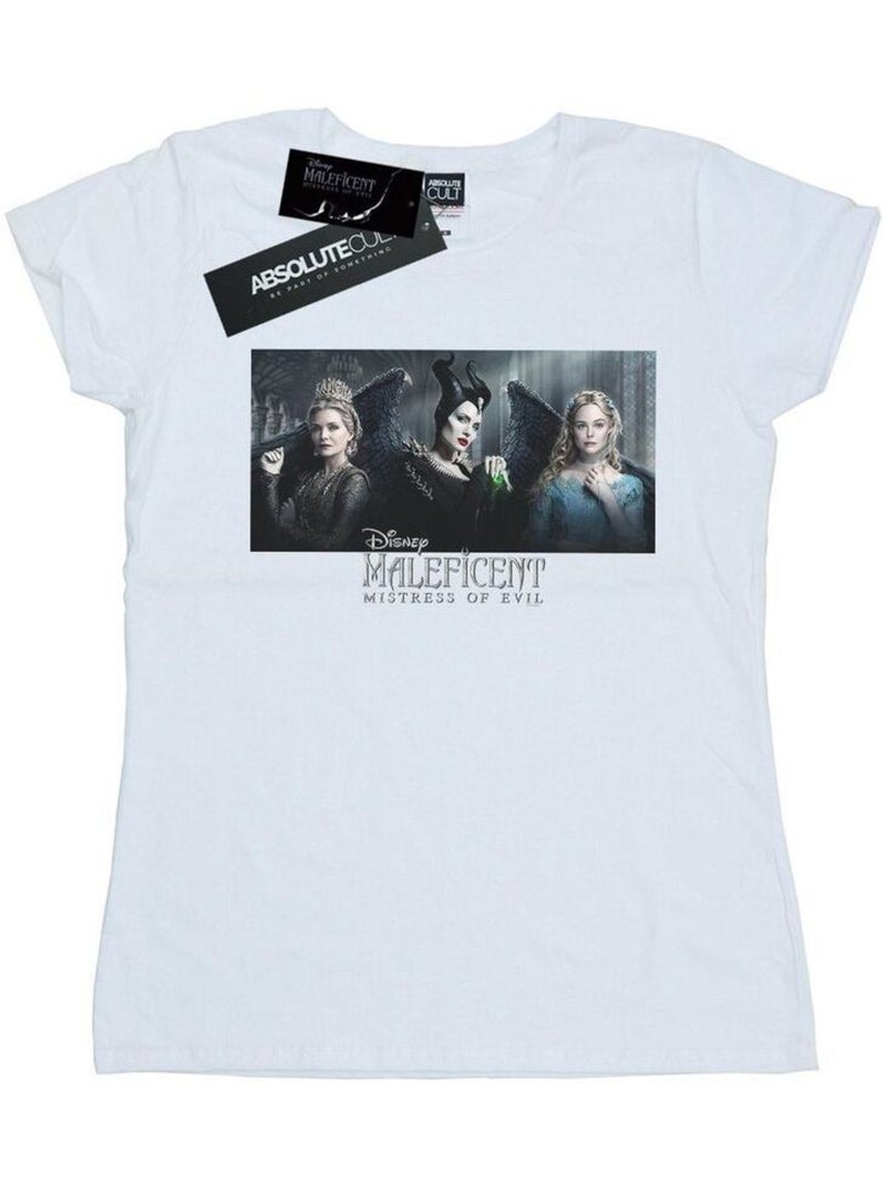 Disney - T-shirt MISTRESS OF EVIL Blanc - Kiabi