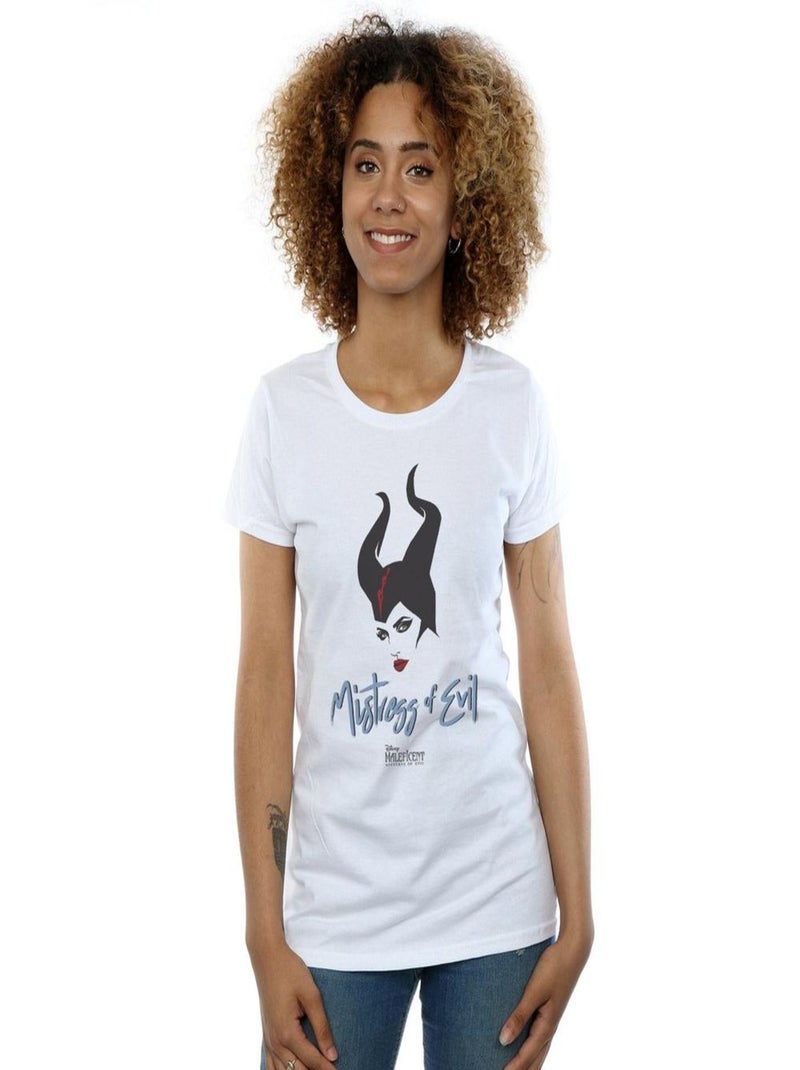 Disney - T-shirt MISTRESS OF EVIL Blanc - Kiabi