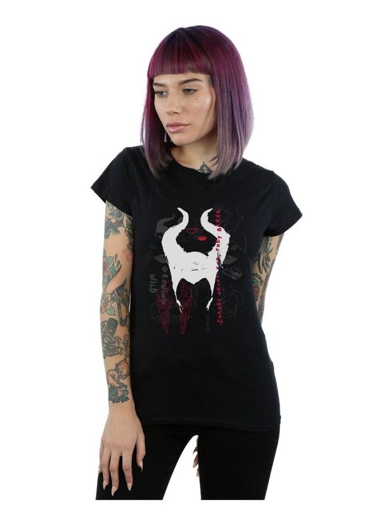 Disney - T-shirt MISTRESS OF EVIL GROWING WILD HORNS Noir - Kiabi
