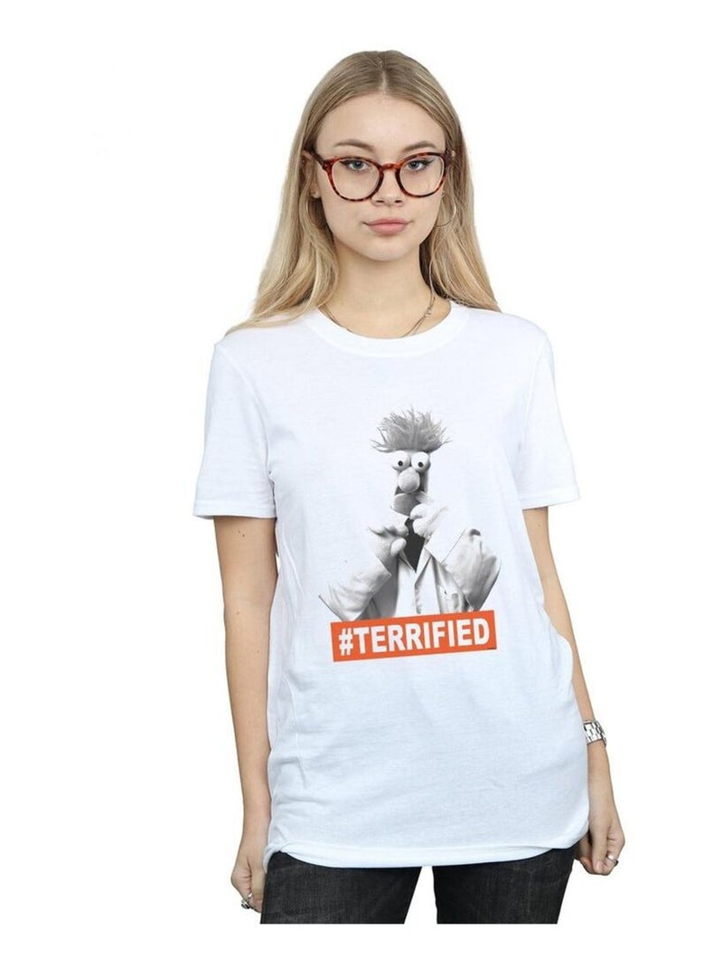 Disney - T-shirt MLà-Hautpet BEAKER TERRAmis imaginairesIED Blanc - Kiabi