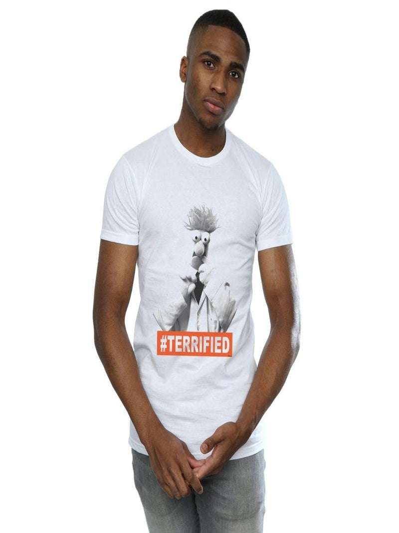 Disney - T-shirt MLà-Hautpet BEAKER TERRAmis imaginairesIED Blanc - Kiabi