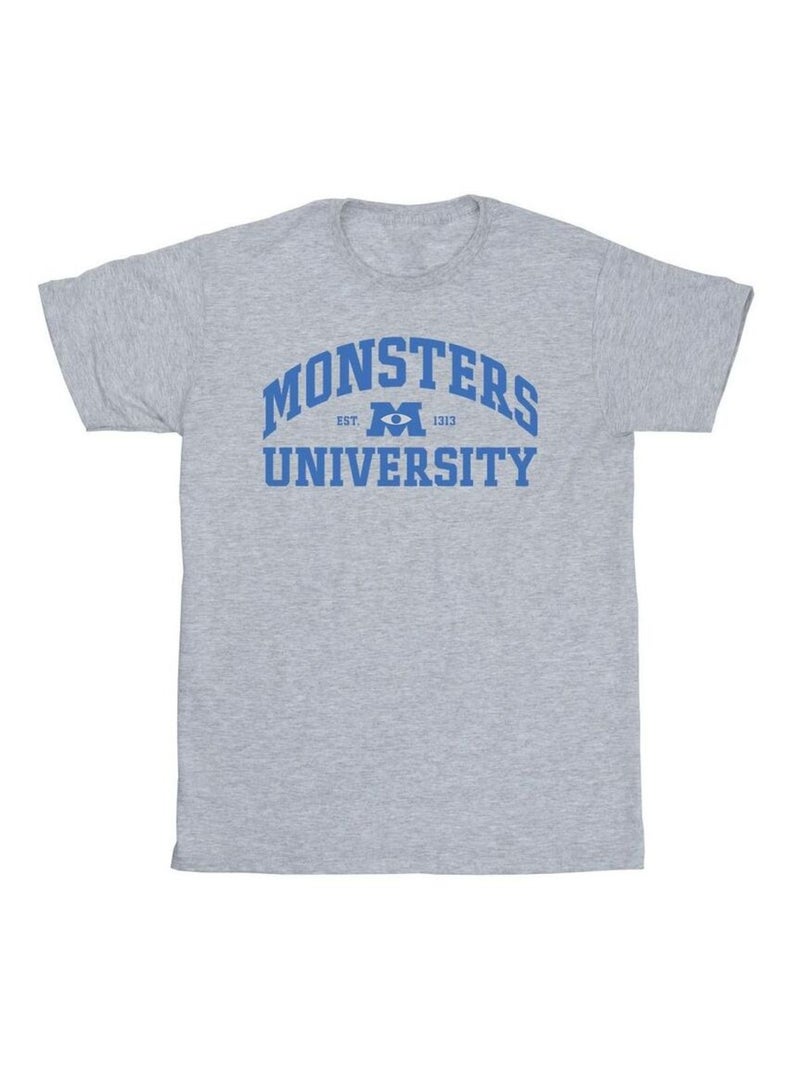 Disney - T-shirt MONSTERS UNIVERSÇaY Gris chiné - Kiabi