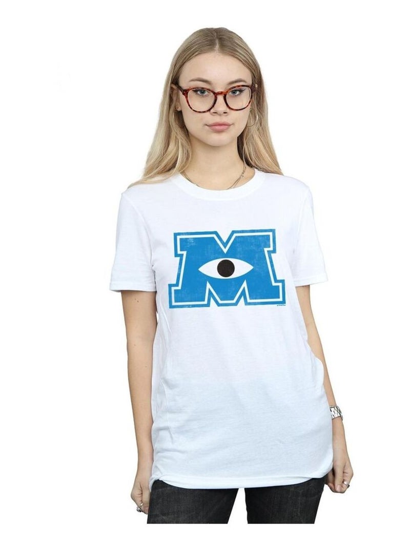 Disney - T-shirt MONSTERS UNIVERSÇaY MONSTER M Blanc - Kiabi
