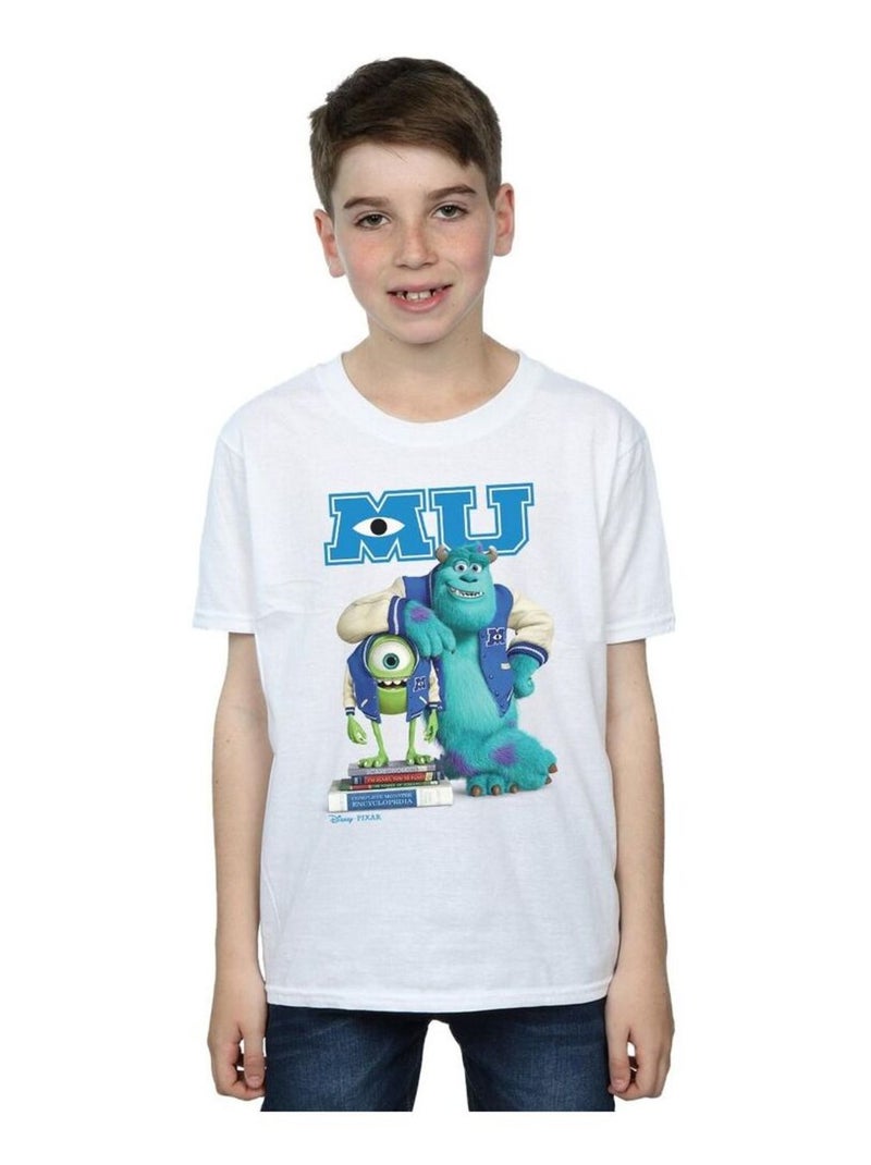 Disney - T-shirt MONSTERS UNIVERSITY Blanc - Kiabi