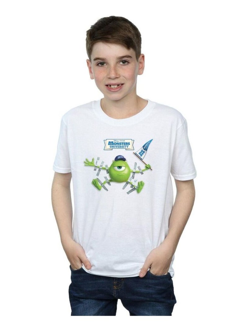 Disney - T-shirt MONSTERS UNIVERSITY Blanc - Kiabi