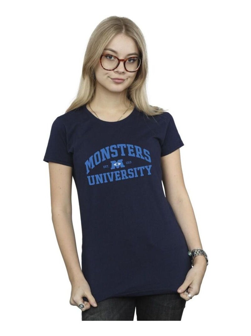 Disney - T-shirt MONSTERS UNIVERSITY Bleu marine - Kiabi