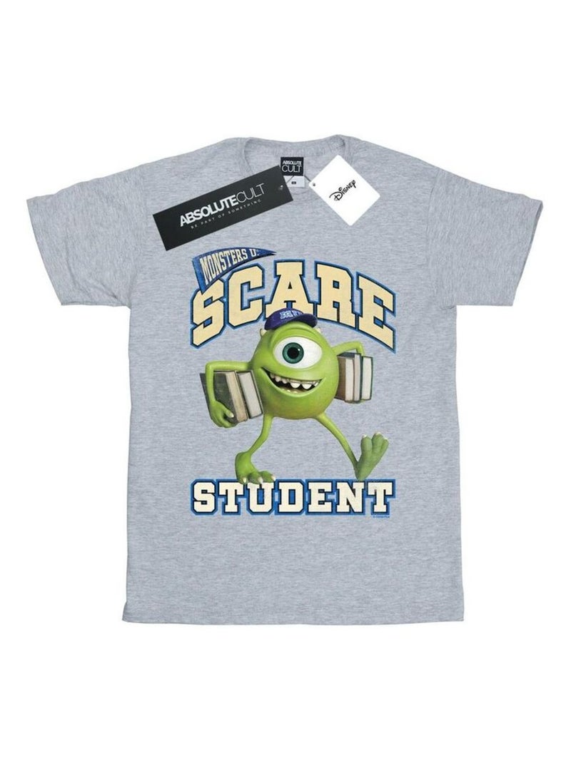 Disney - T-shirt MONSTERS UNIVERSITY Gris chiné - Kiabi