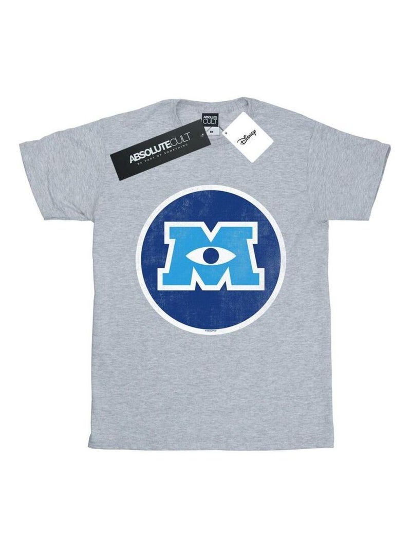 Disney - T-shirt MONSTERS UNIVERSITY Gris chiné - Kiabi