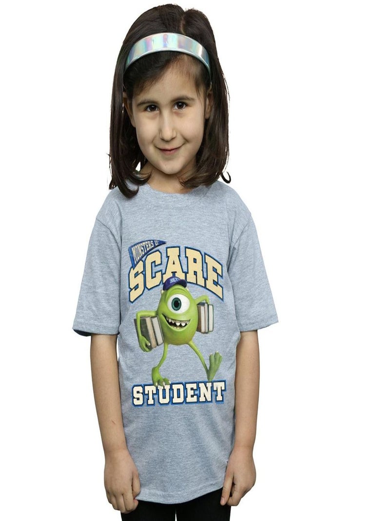 Disney - T-shirt MONSTERS UNIVERSITY Gris chiné - Kiabi