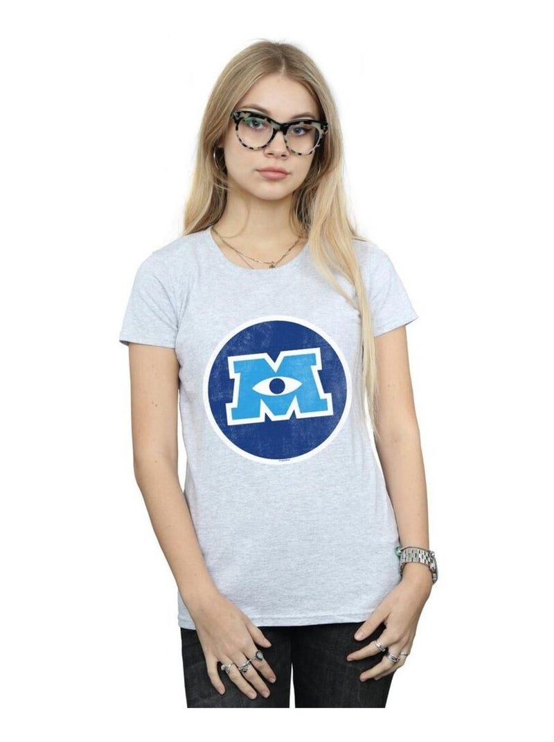 Disney - T-shirt MONSTERS UNIVERSITY Gris chiné - Kiabi