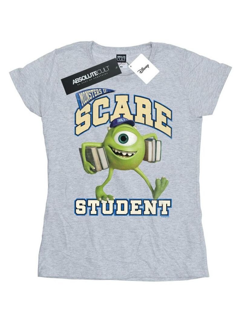 Disney - T-shirt MONSTERS UNIVERSITY Gris chiné - Kiabi