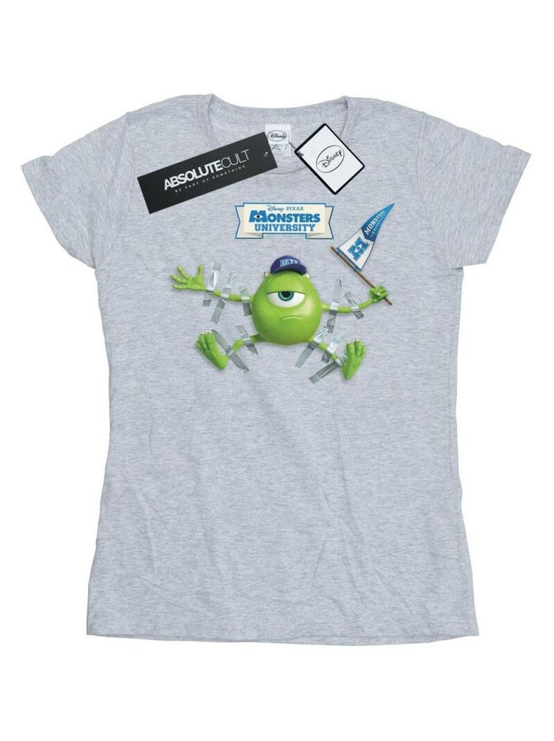 Disney - T-shirt MONSTERS UNIVERSITY Gris chiné - Kiabi