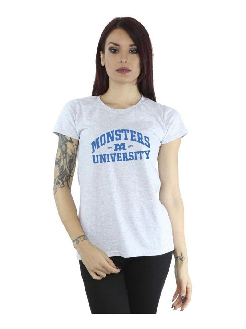 Disney - T-shirt MONSTERS UNIVERSITY Gris chiné - Kiabi