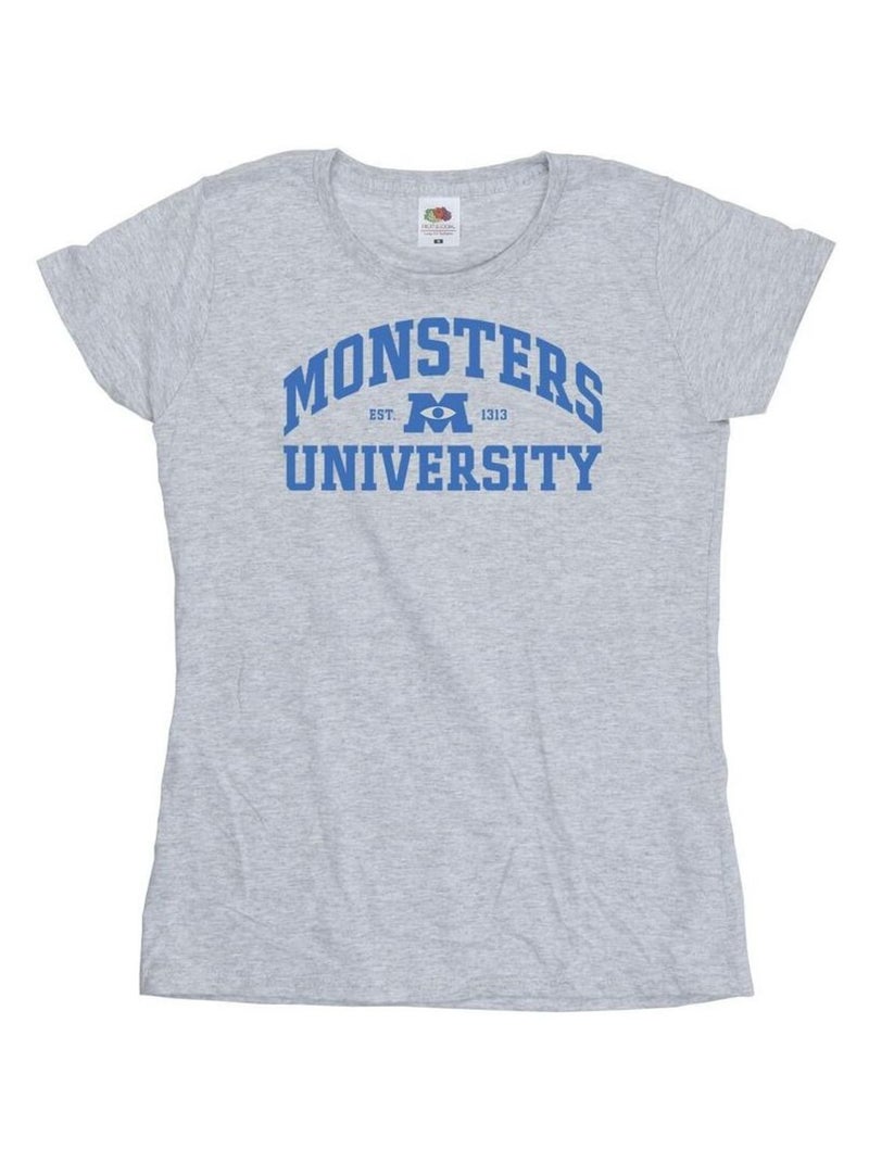 Disney - T-shirt MONSTERS UNIVERSITY Gris chiné - Kiabi