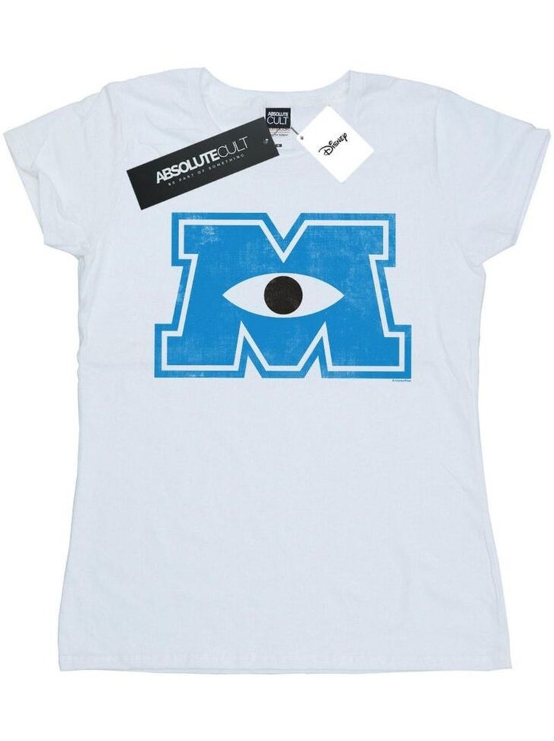 Disney - T-shirt MONSTERS UNIVERSITY MONSTER M Blanc - Kiabi