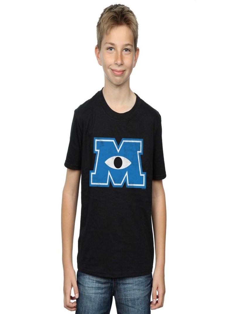 Disney - T-shirt MONSTERS UNIVERSITY MONSTER M Noir - Kiabi