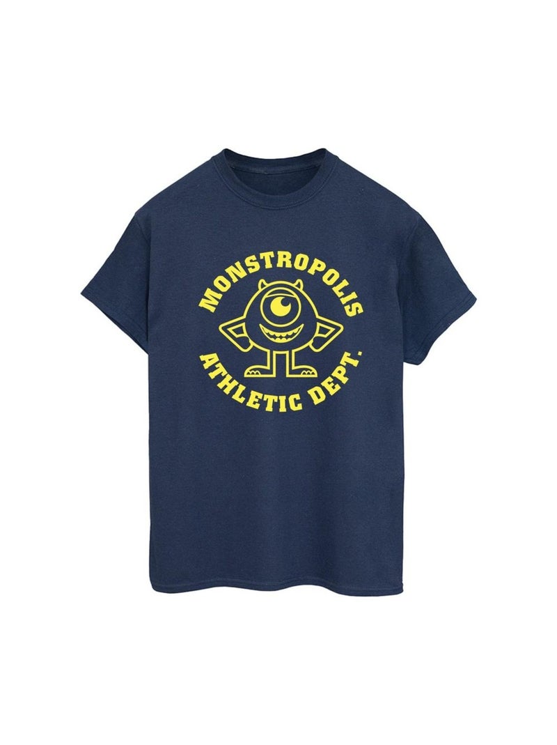 Disney - T-shirt MONSTERS UNIVERSITY MONSTROPOLIS Bleu marine - Kiabi