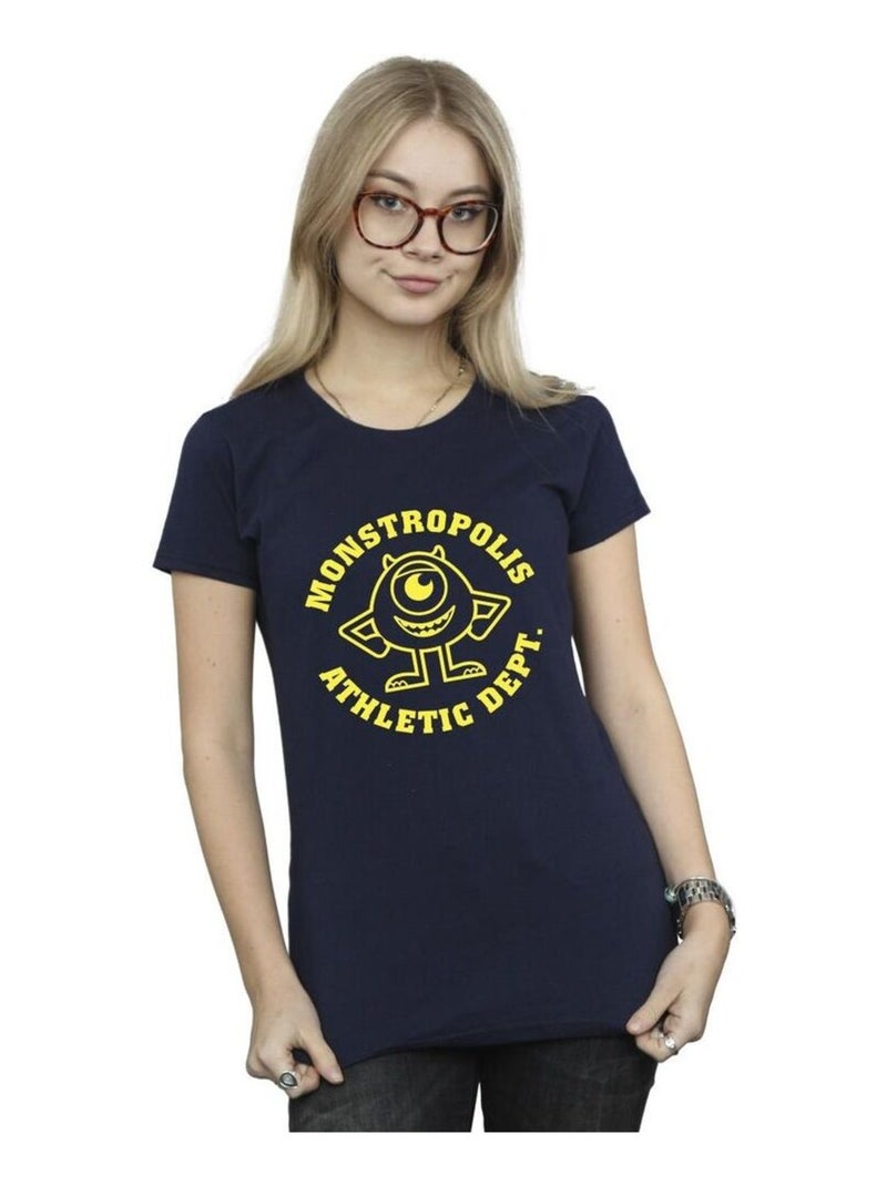 Disney - T-shirt MONSTERS UNIVERSITY MONSTROPOLIS Bleu marine - Kiabi