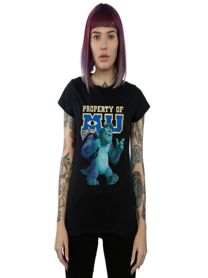 Disney - T-shirt MONSTERS UNIVERSITY PROPERTY OF MU Noir - Kiabi