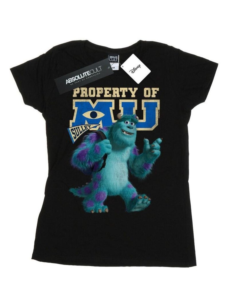 Disney - T-shirt MONSTERS UNIVERSITY PROPERTY OF MU Noir - Kiabi