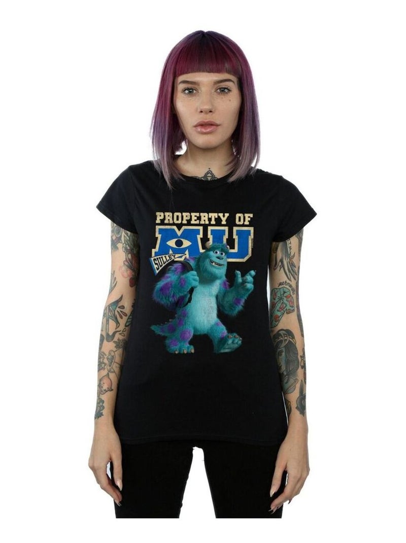 Disney - T-shirt MONSTERS UNIVERSITY PROPERTY OF MU Noir - Kiabi