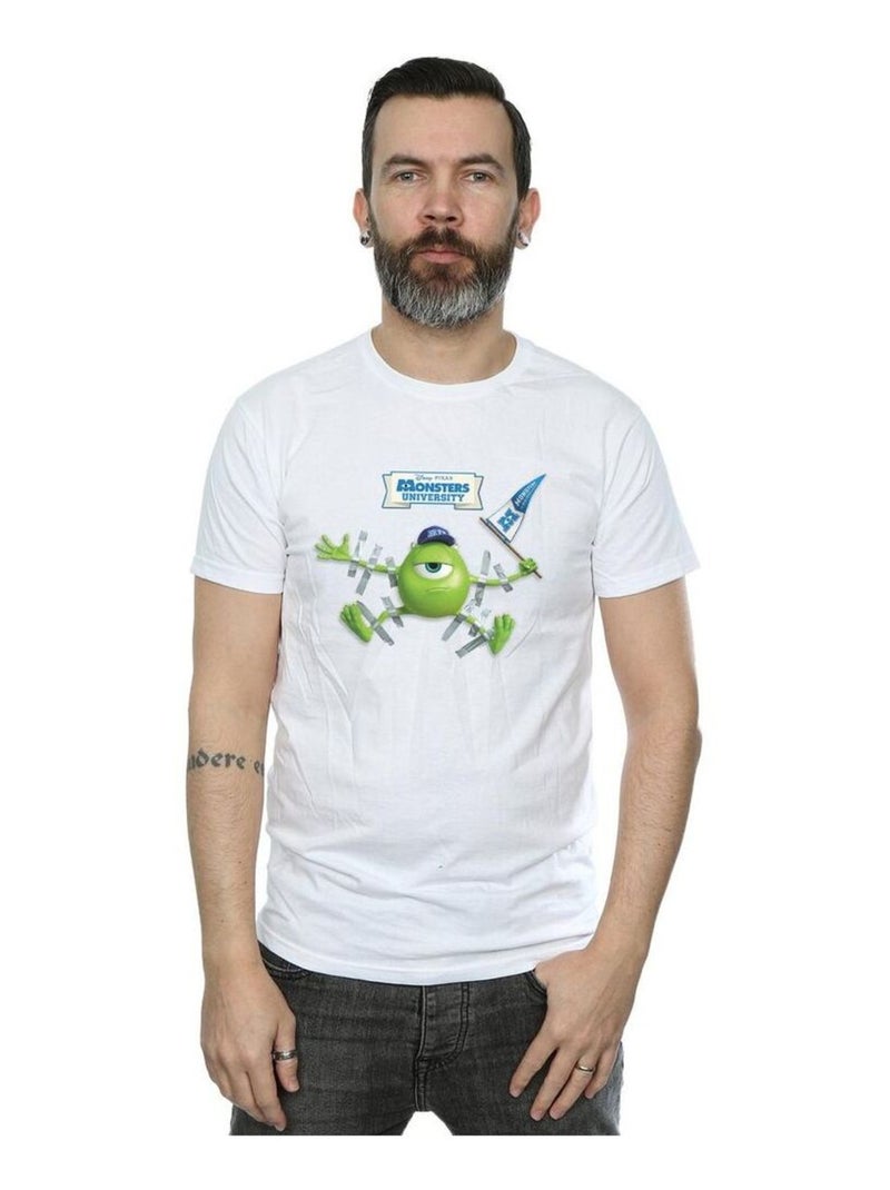 Disney - T-shirt Monstres Academy Blanc - Kiabi