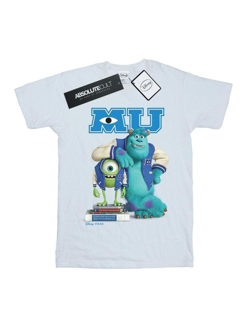Disney - T-shirt Monstres Academy Blanc - Kiabi