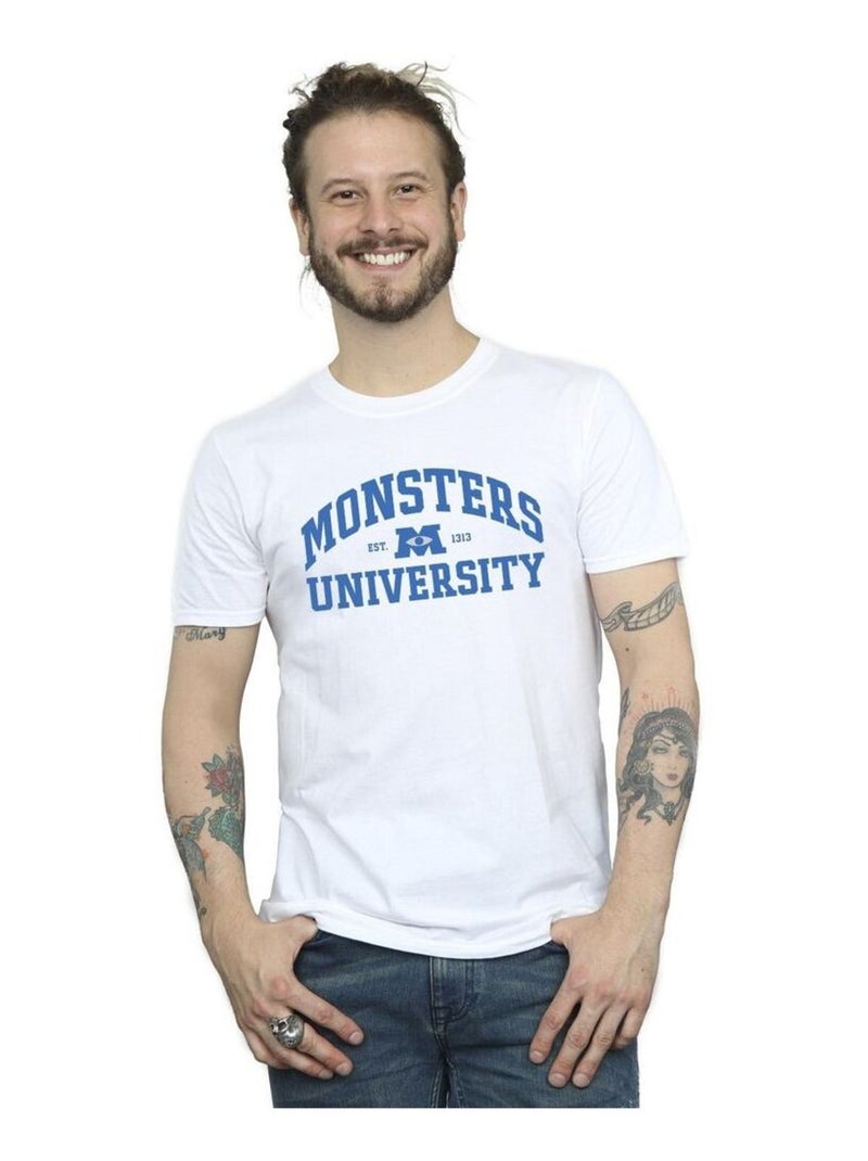 Disney - T-shirt Monstres Academy Blanc - Kiabi
