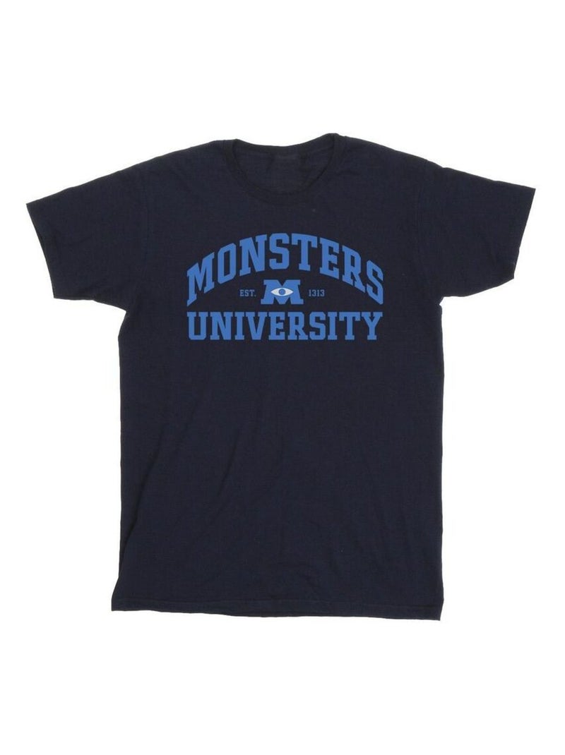 Disney - T-shirt Monstres Academy Bleu marine - Kiabi
