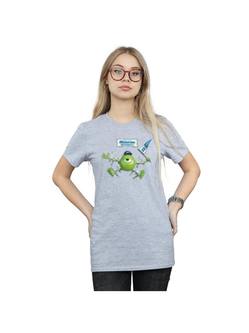 Disney - T-shirt Monstres Academy Gris chiné - Kiabi