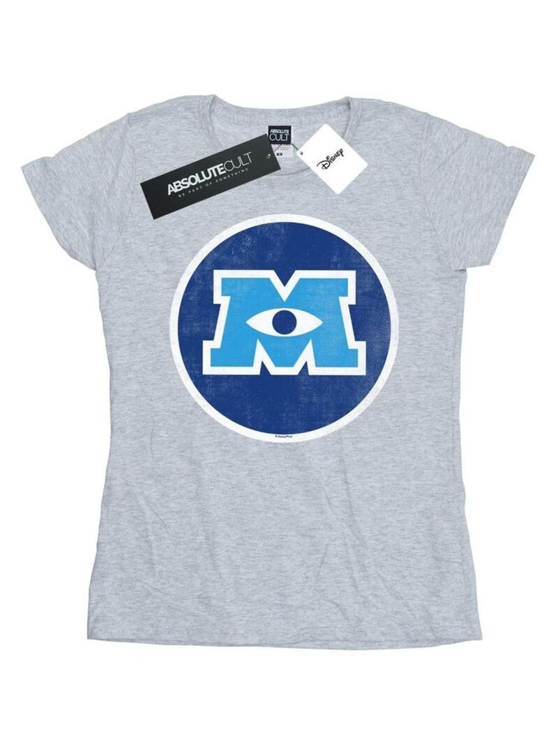 Disney - T-shirt Monstres Academy Gris chiné - Kiabi