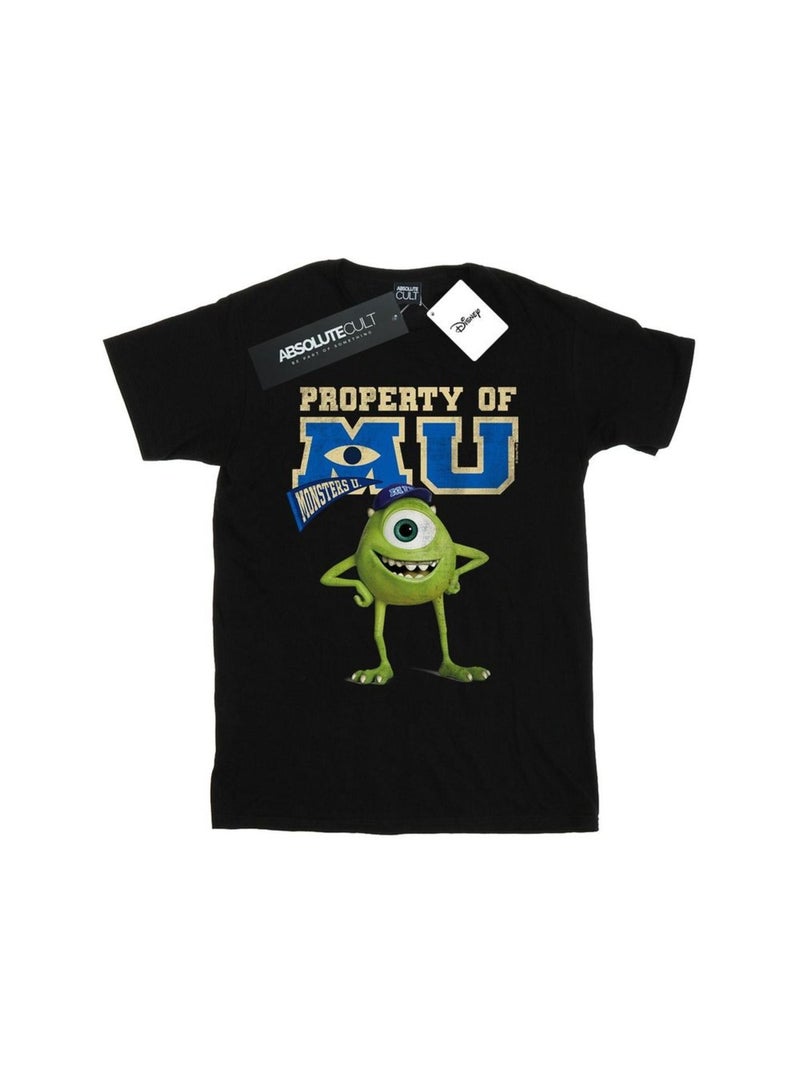 Disney - T-shirt Monstres Academy PROPERTY OF MU Noir - Kiabi