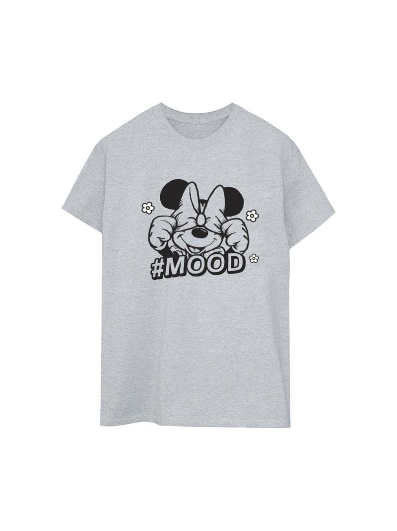 Disney - T-shirt MOOD Gris chiné - Kiabi