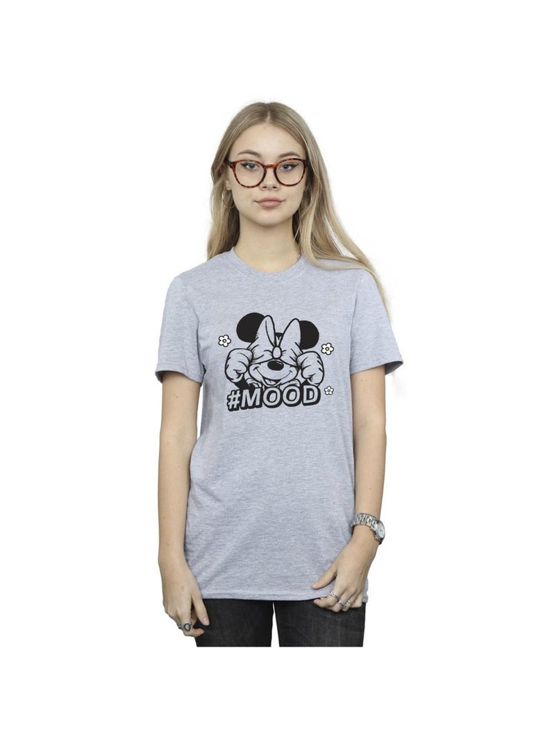 Disney - T-shirt MOOD Gris chiné - Kiabi