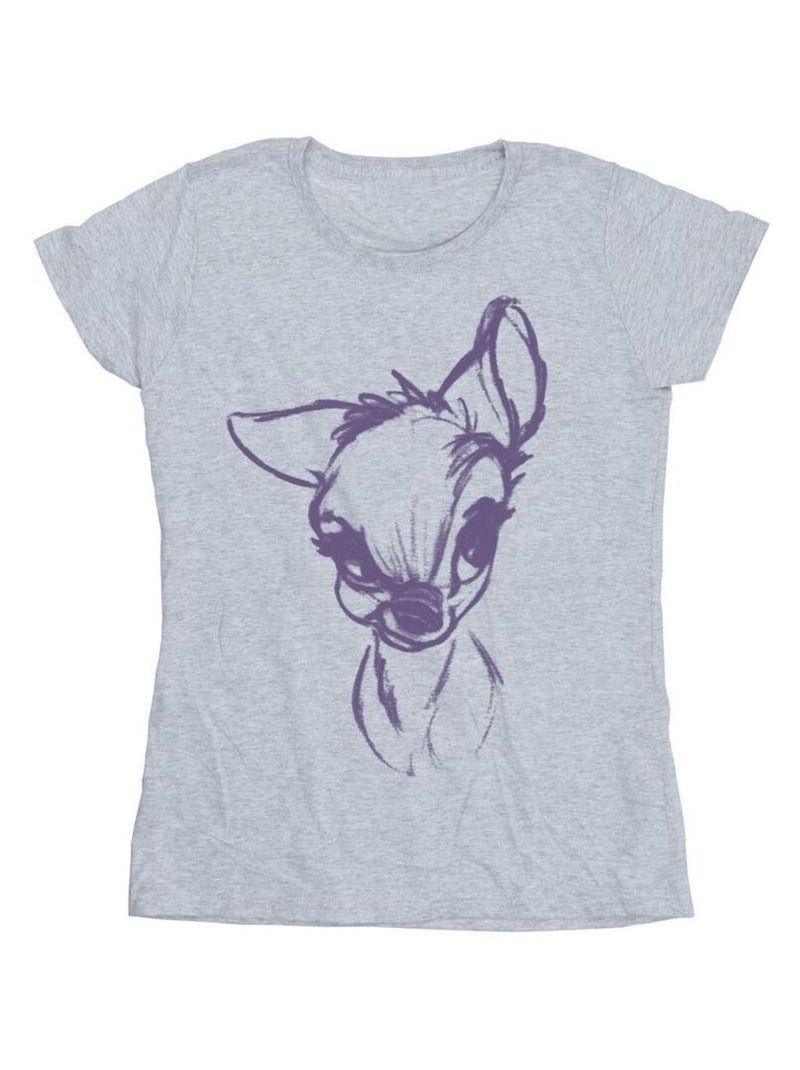 Disney - T-shirt MOOD Gris chiné - Kiabi