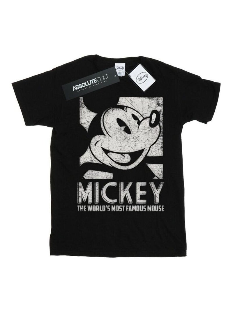 Disney - T-shirt MOST FAMOUS Noir - Kiabi