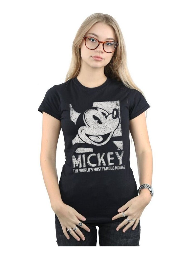 Disney - T-shirt MOST FAMOUS Noir - Kiabi