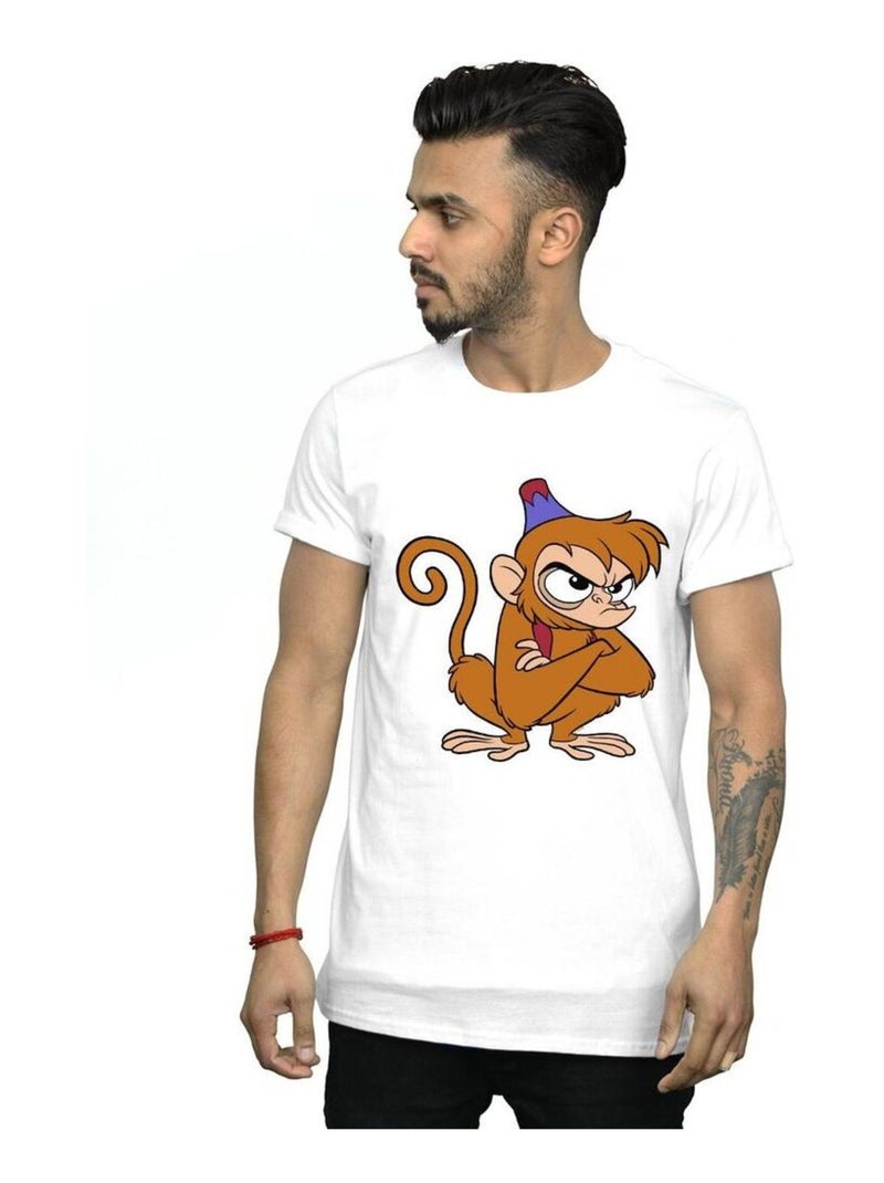 Disney - T-shirt motif Aladdin ANGRY ABU Blanc - Kiabi