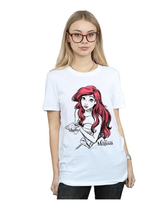 Disney - T-shirt motif Ariel motif/style Coquille - Kiabi