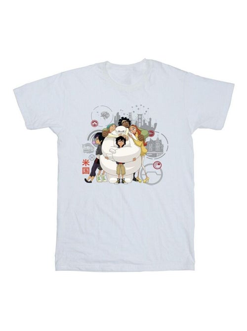 Disney - T-shirt motif Baymax motif/style câlin de groupe BIG HERO - Kiabi