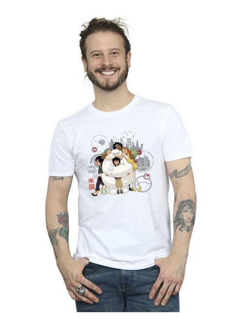 Disney - T-shirt motif Baymax motif/style câlin de groupe BIG HERO - Kiabi