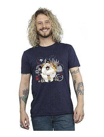 Disney - T-shirt motif Baymax motif/style câlin de groupe BIG HERO