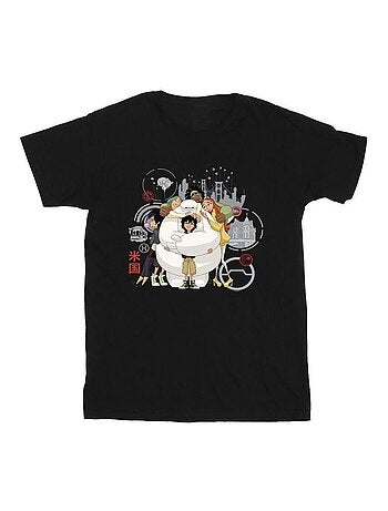 Disney - T-shirt motif Baymax motif/style câlin de groupe BIG HERO